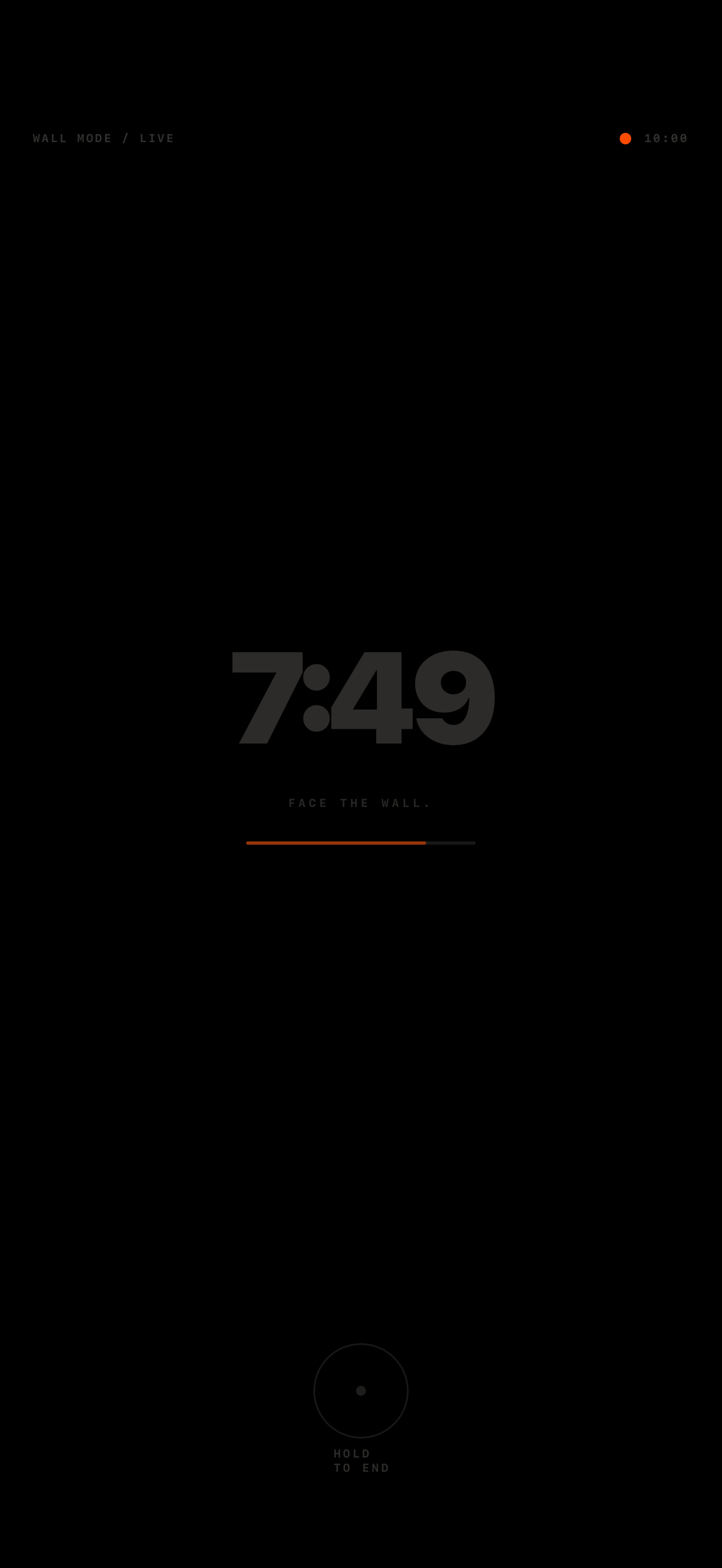 WallTime wall mode